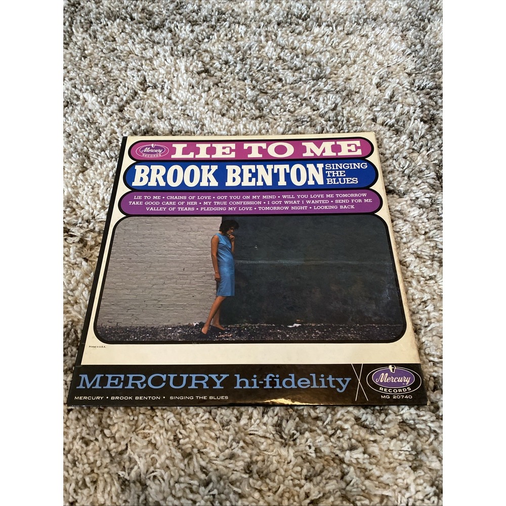 Brook Benton - Lie To Me - 12" VINYL RECORD LP Mercury - 1962